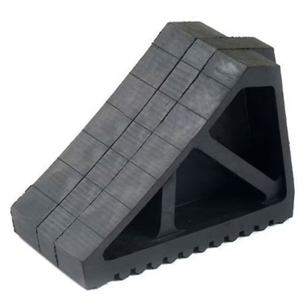 Wheel & Tire Chock, Rubber, 10-1/2L x 4-1/2W x 7H, Global Industrial, Mfr#: 241741